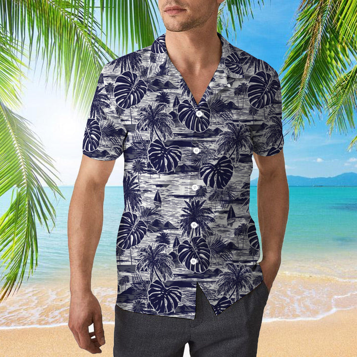 Blue Retro Hawaiian Shirt | For Men & Women | HW1954-BehighStyle