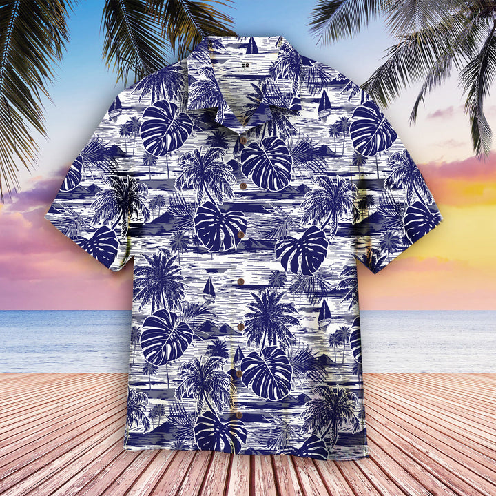 Blue Retro Hawaiian Shirt | For Men & Women | HW1954-BehighStyle