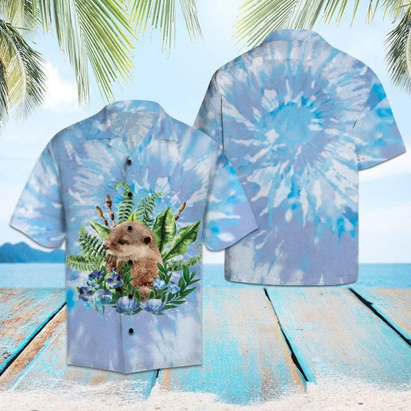 Blue Tie Dye Aloha Hawaiian Shirt | For Men & Women | HW1468-BehighStyle