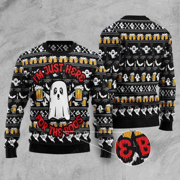 Boo Beer Ugly Christmas Sweater | For Men & Women | Adult | US1335-BehighStyle