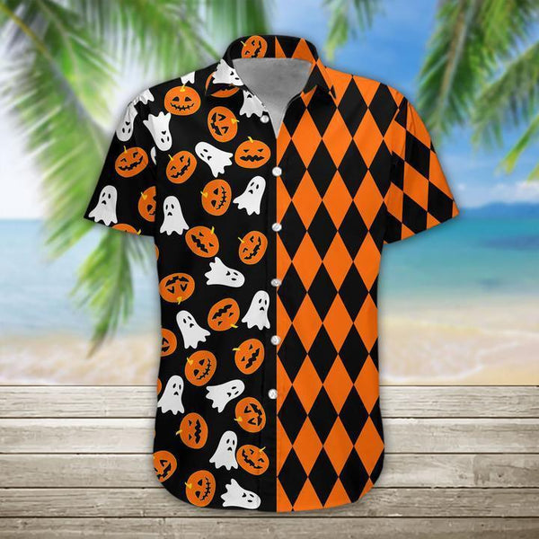 Boo Pumpkin Halloween Hawaiian Shirt | HW2836