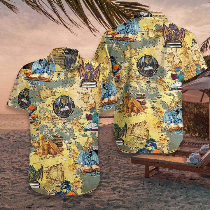 Books Dragon Aloha Hawaiian Shirt | For Men & Women | HW961-BehighStyle