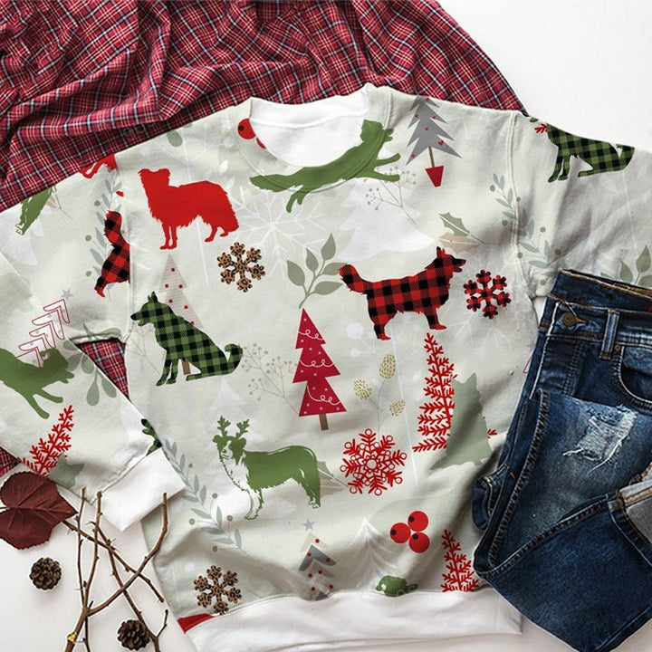 Border Collie Christmas 3D All Over Print | For Men & Women | Adult | HP1968-BehighStyle