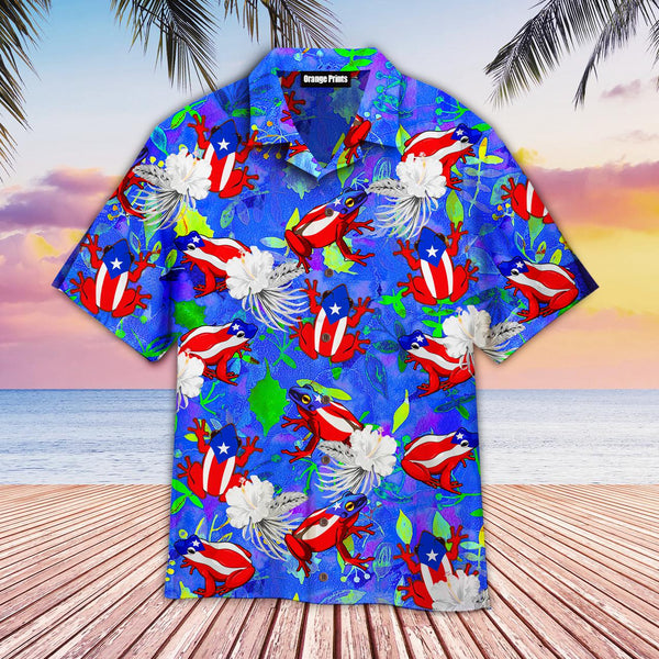 Boricua Puerto Rico Common Coqui Hawaiian Shirt | For Men & Women | HW2250-BehighStyle