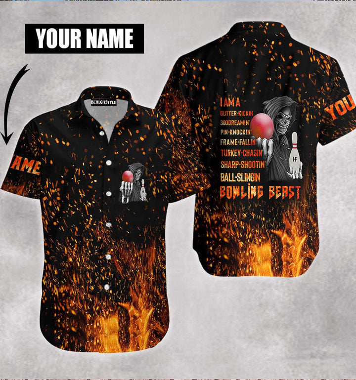 Bowling Beast Custom Name Hawaiian Shirt | For Men & Women | HN101-BehighStyle