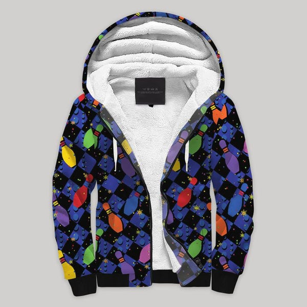 Bowling Fleece Zip Hoodie All Over Print | FZ782