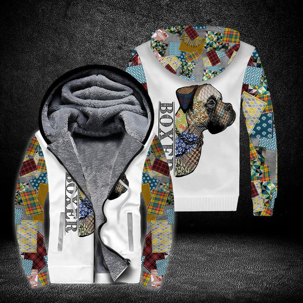 Boxer Bull Dog Fleece Zip Hoodie All Over Print | FZ390