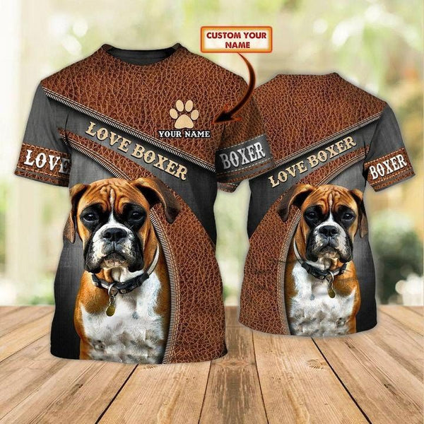 Boxer Love Custom Name 3D All Over Print | Adult | CN244