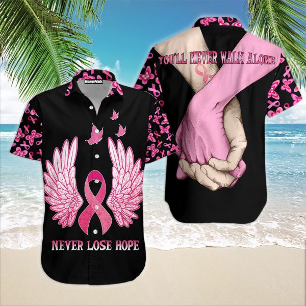 Breast Cancer Awareness Never Lose Hope Hawaiian Shirt | HW3115