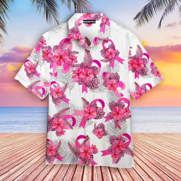 Breast Cancer Awareness Tropical Hawaiian Shirt | For Men & Women | HW234-BehighStyle