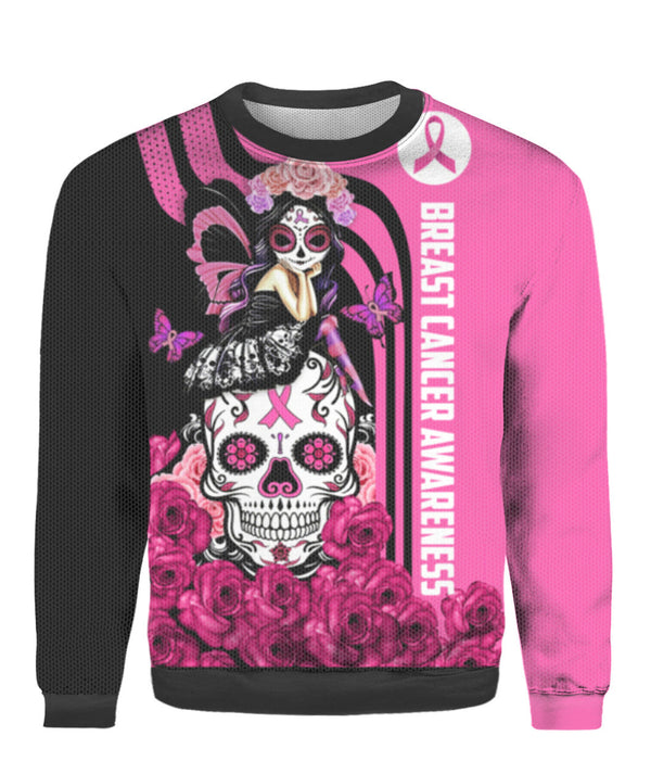 Breast Cancer Awareness Ugly Christmas Sweater  | For Men & Women | UH1067