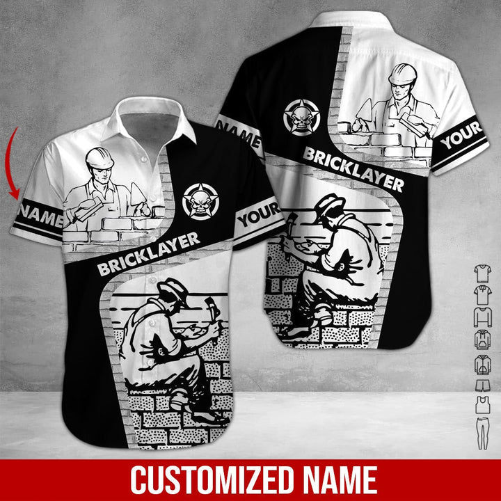 Bricklayer Custom Name Hawaiian Shirt | For Men & Women | HN650-BehighStyle