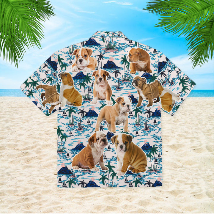 Bull Dog Puppy Hawaiian Shirt | For Men & Women | HW845-BehighStyle