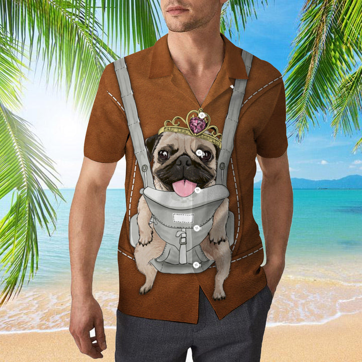 Bull Dog Wait What Are You Looking At Hawaiian Shirt | For Men & Women | HW640-BehighStyle