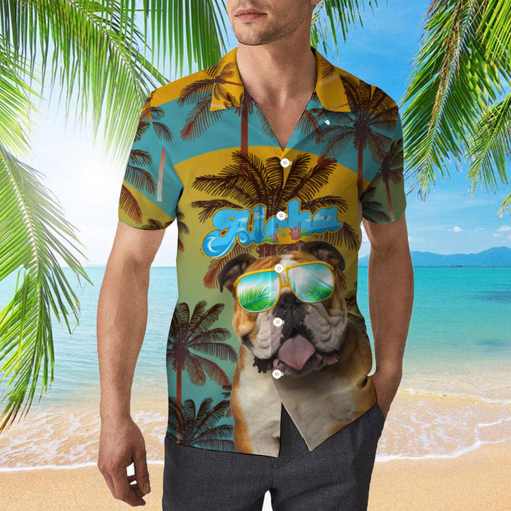 Bulldog Aloha Christmas Hawaiian Shirt | For Men & Women | HW1826-BehighStyle