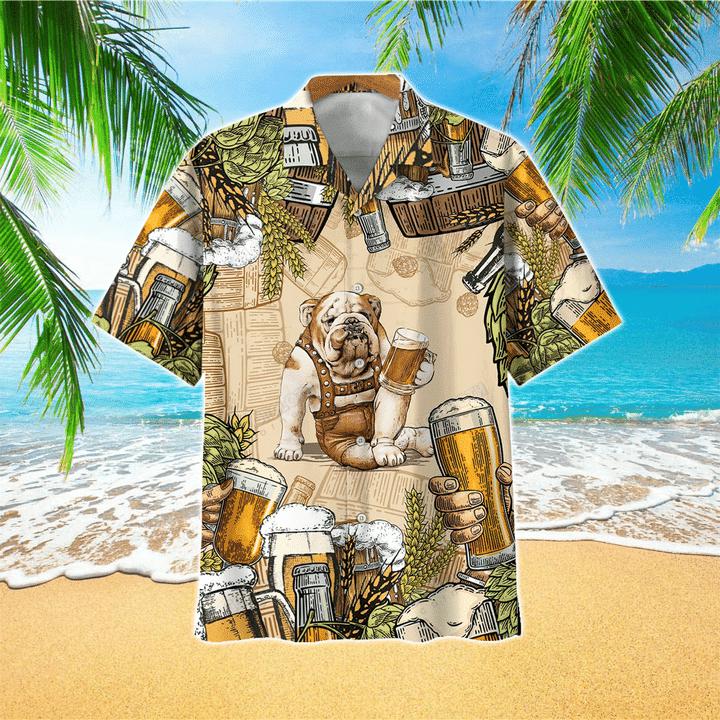 Bulldog Beer Hawaiian Shirt | For Men & Women | HW1225-BehighStyle