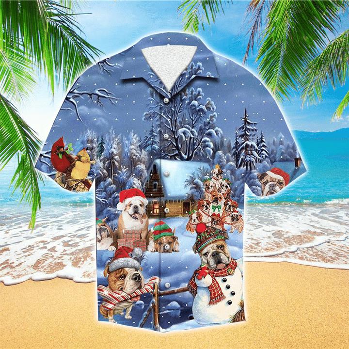 Bulldog Christmas Hawaiian Shirt | For Men & Women | HW1215-BehighStyle