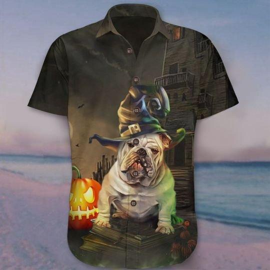 Bulldog Halloween Aloha Hawaiian Shirt | For Men & Women | HW538-BehighStyle