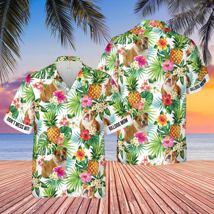 Bulldog Mom Pineapple Tropical Hawaiian Shirt | For Men & Women | HW2150-BehighStyle