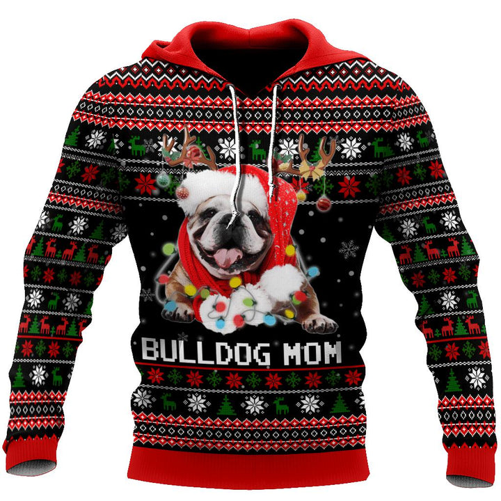 Bulldog Mom Ugly Christmas 3D All Over Print | For Men & Women | Adult | HP1064-BehighStyle