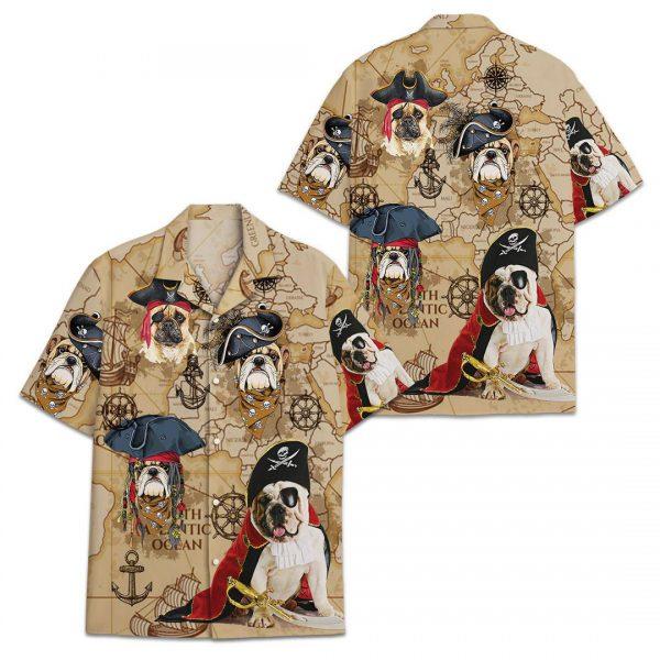 Bulldog Pirates Aloha Hawaiian Shirt | For Men & Women | HW535-BehighStyle