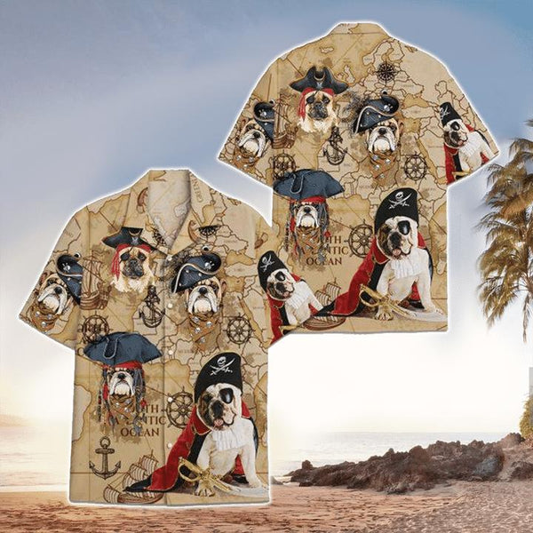 Bulldog Pirates Hawaiian Shirt | For Men & Women | HW1223-BehighStyle