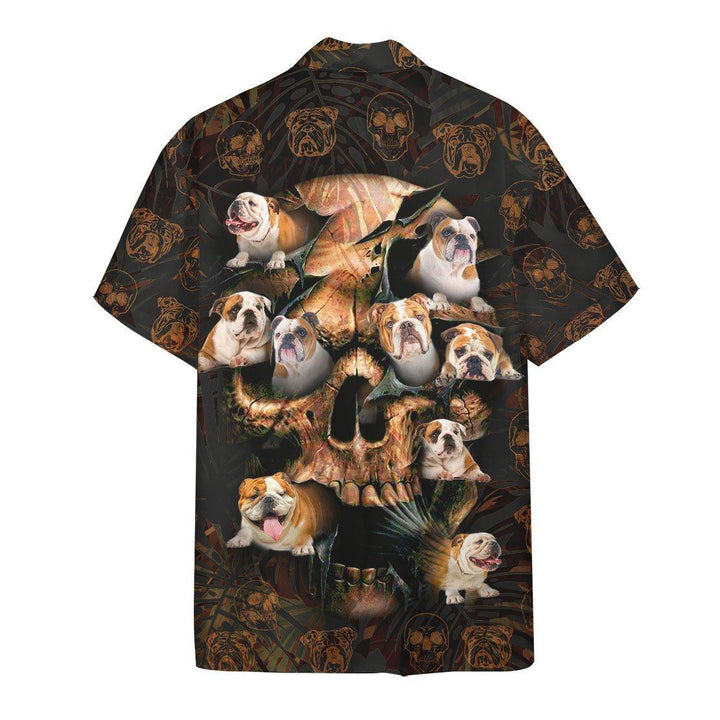 Bulldog Skull Aloha Hawaiian Shirt | For Men & Women | HW1029-BehighStyle