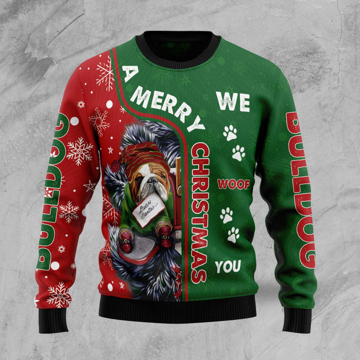 Bulldog Ugly Christmas Sweater | For Men & Women | Adult | US1590-BehighStyle