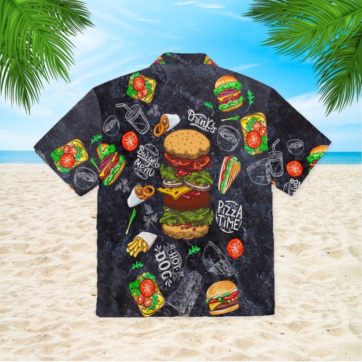 Burger House Loves Food Hawaiian Shirt | For Men & Women | HW330-BehighStyle