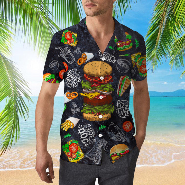 Burger House Loves Food Hawaiian Shirt | For Men & Women | HW330-BehighStyle