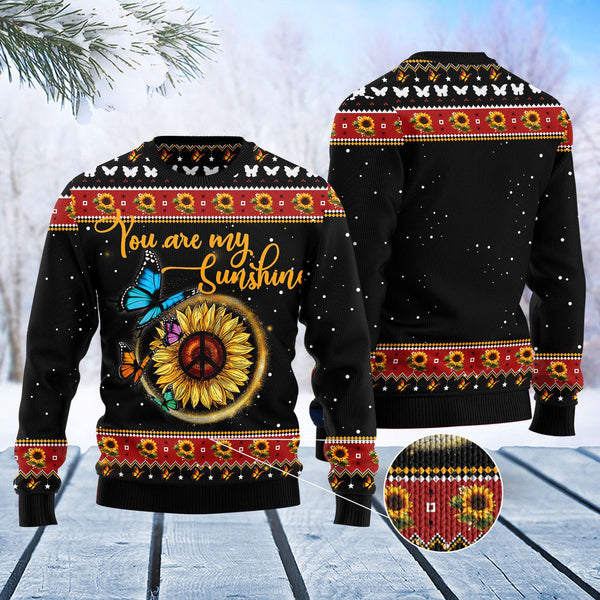 Butterfly Sunshine Ugly Christmas Yall Ugly Christmas Sweater | For Men & Women | Adult | US1601-BehighStyle