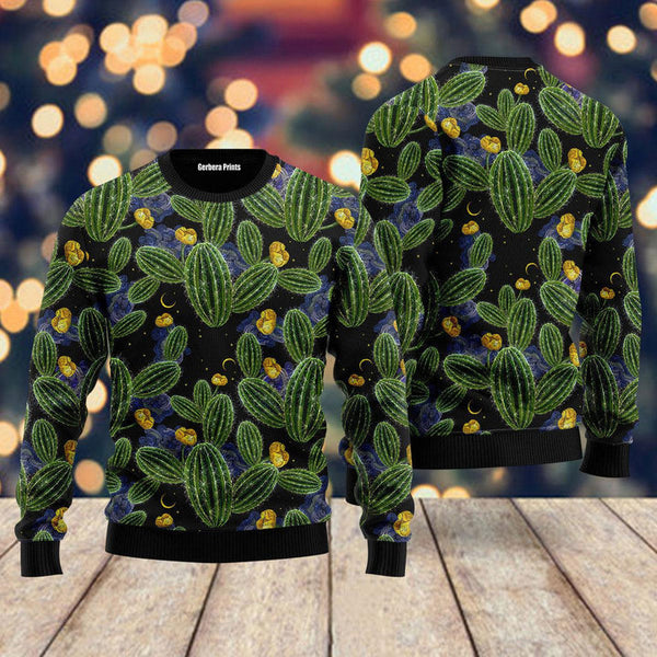 Cactus Christmas Pattern Ugly Christmas Sweater | Adult | US1985