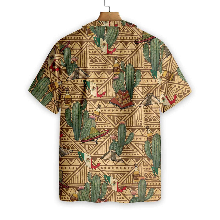 Cactus Mexico Symbols Vintage Hawaiian Shirt | For Men & Women | HW1543-BehighStyle