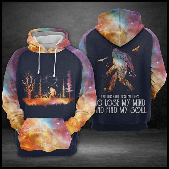 Camping Bigfoot Find My Soul In The Forest Cool 3D All Over Print | For Men & Women | Adult | HP711-BehighStyle