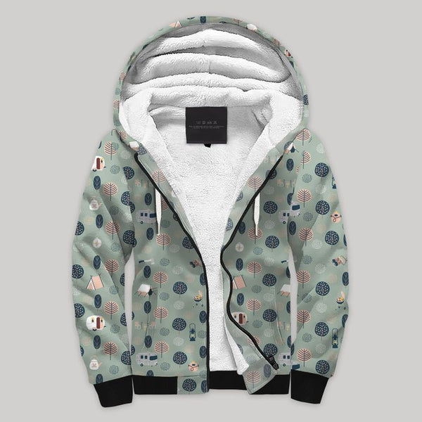 Camping Trip Blanket Fleece Zip Hoodie All Over Print | FZ809