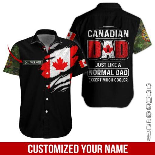 Canadian Dad Custom Name Hawaiian Shirt | For Men & Women | HN718-BehighStyle