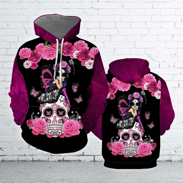 Cancer Awareness Skull 3D All Over Print | Adult | HP1783