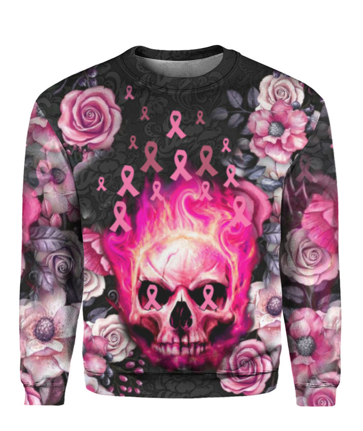 Cancer Skull Pink 3D All Over Print | For Men & Women | Adult | HP1263-BehighStyle