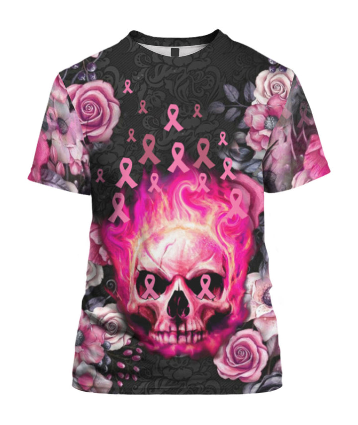 Cancer Skull Pink 3D All Over Print | For Men & Women | Adult | HP1263-BehighStyle