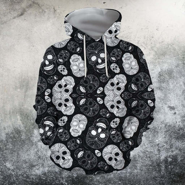 Candy Skull Black And White 3D All Over Print | Adult | HP2298