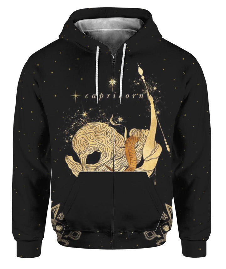 Capricorn Golden Zodiac 3D All Over Print | For Men & Women | Adult | HP1268-BehighStyle