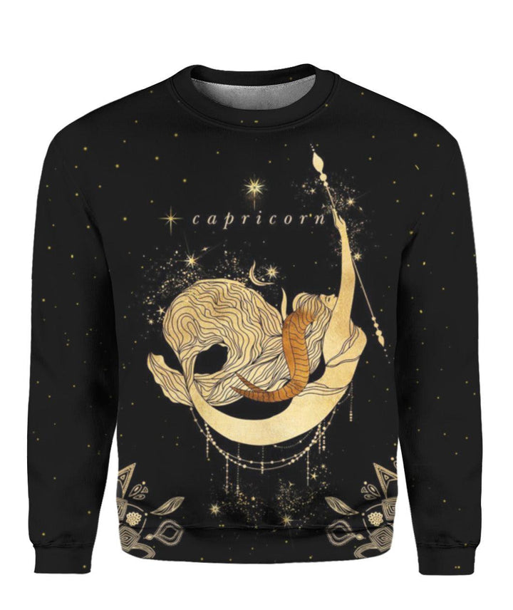Capricorn Golden Zodiac 3D All Over Print | For Men & Women | Adult | HP1268-BehighStyle