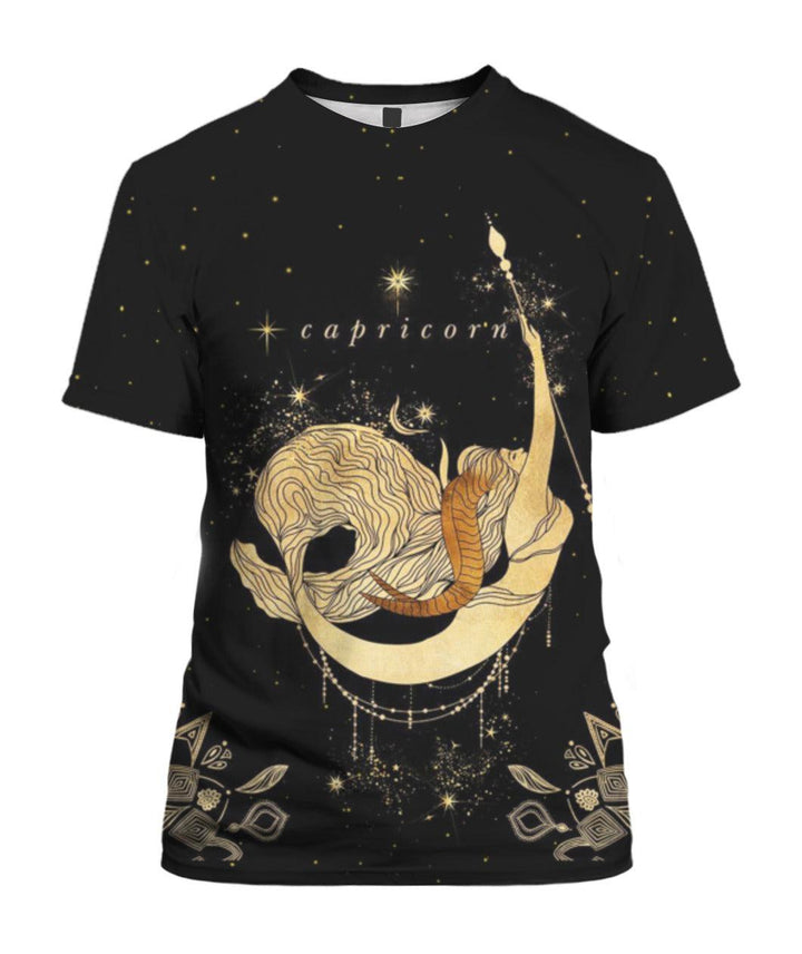 Capricorn Golden Zodiac 3D All Over Print | For Men & Women | Adult | HP1268-BehighStyle