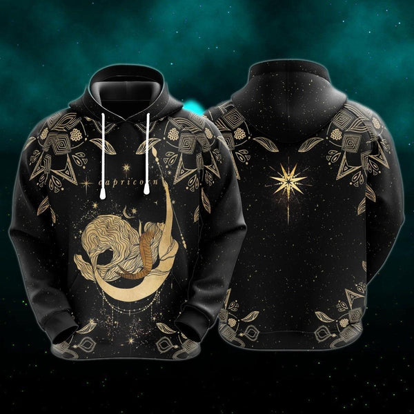 Capricorn Golden Zodiac 3D All Over Print | For Men & Women | Adult | HP1268-BehighStyle