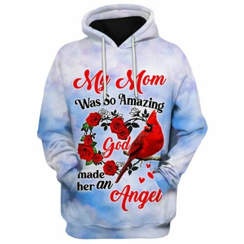 Cardinal Roses My Mom Was So Amazing God 3D All Over Print | For Men & Women | Adult | HP1158-BehighStyle