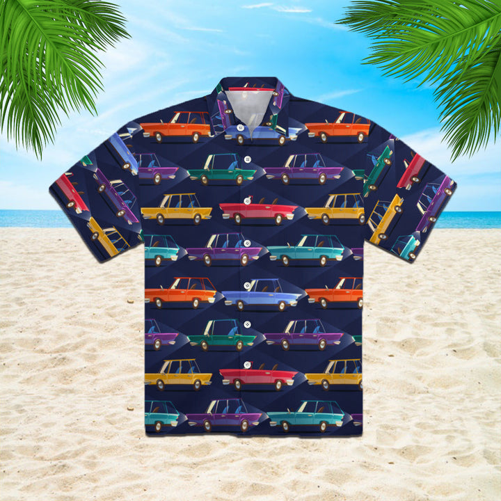 Cars Retro Style Hawaiian Shirt | For Men & Women | HW941-BehighStyle