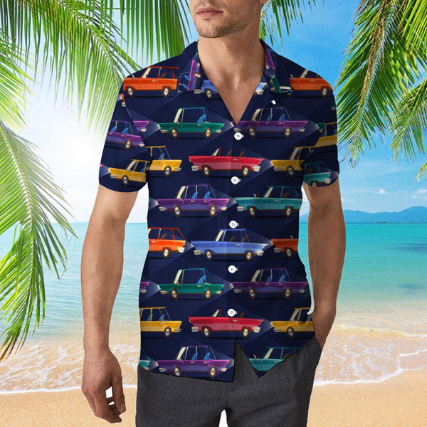 Cars Retro Style Hawaiian Shirt | For Men & Women | HW941-BehighStyle