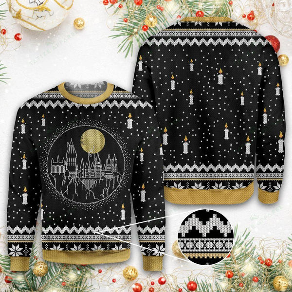 Castle Candles Ugly Christmas Sweater | Adult | US1965