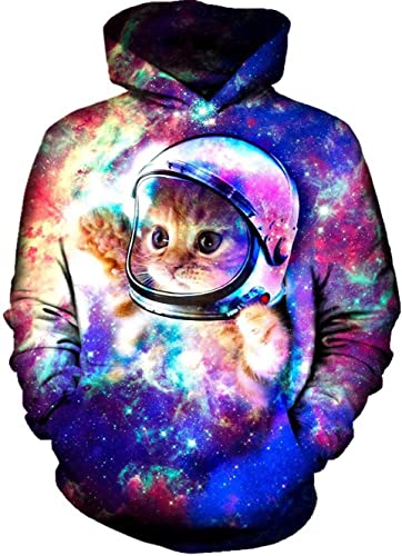 Cat Astronaut Galaxy 3D All Over Print | Adult | HP2828