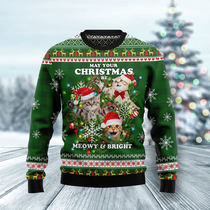 Cat Ugly Ugly Christmas Sweater | For Men & Women | Adult | US1254-BehighStyle